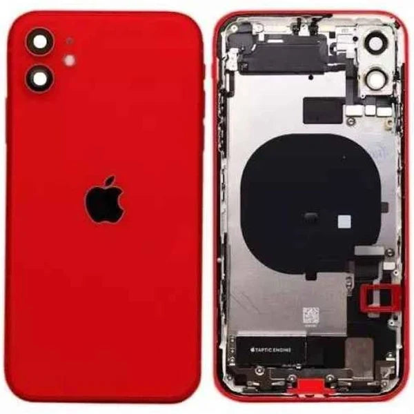 Rear Housing with Full Set Parts for iPhone 11-Red Rear Housing with Full Set Parts for iPhone 11-Red